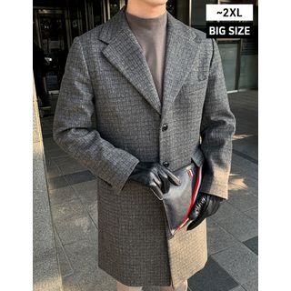 Wool Blend Single-breasted Coat In 4 Types