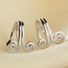 Curve Ear Cuff 1 Pair - Clip On Earring - As Shown In Figure - One Size