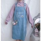 Plain Pullover / Corduroy Jumper Dress