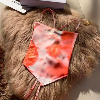 Tie-dyed Camisole Top Red - One Size