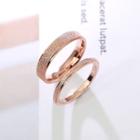 Couple Matching Glittered Ring