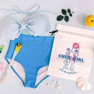 Drawstring Printed Beach Pouch (2 Types)