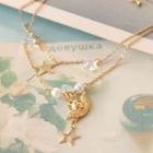 Wings Crystal Layered Necklace