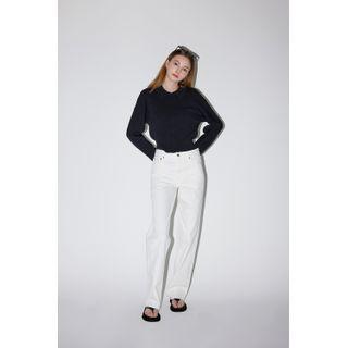 [lazy Sunday] Collared Crop Cardigan Black - One Size