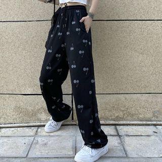 Cherry Wide Leg Pants