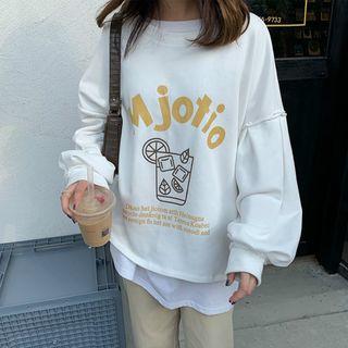 Drink Print Pullover
