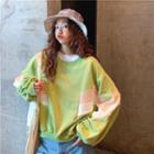 Chevron Panel Pullover