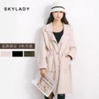 Pocketed Tie Waist Knit Jacket