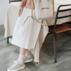 Spaghetti-strap Accordion-pleat Dancer Dress