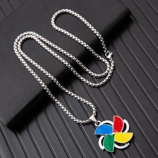 Windmill Necklace Windmill - Red & Yellow & Blue - One Size