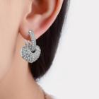 Rhinestone Earring 1 Pair - As Shown In Figure - One Size