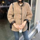 Single-breasted Faux-shearling Jacket One Size