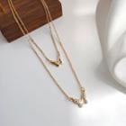 Butterfly Necklace 1 Pc - Gold - One Size
