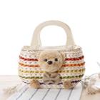 Bear Accent Woven Tote