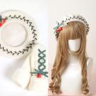 Cherry Beret Hat / Mittens / Earmuffs