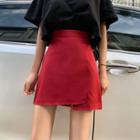 Irregular Mini A-line Skirt