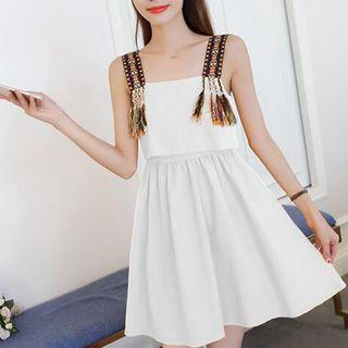 Strappy Tassel A-line Dress