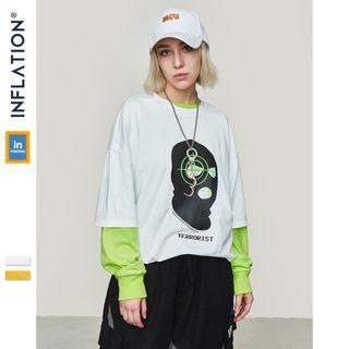 Couple Loose-fit Terrorist-print T-shirt