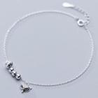 925 Sterling Silver Fox Anklet As Shown In Figure - One Size