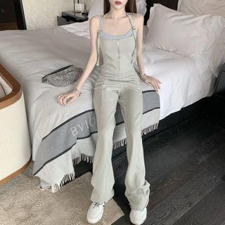 Spaghetti-strap Jumpsuit / Camisole Top