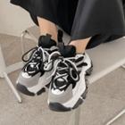 Lug-sole Color-block Sneakers