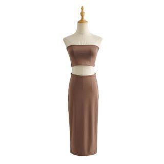 Tube Top / Midi Pencil Skirt / Set