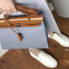 Padlock Canvas Square Satchel With Clutch