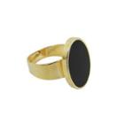 Colored Oval Signet Ring