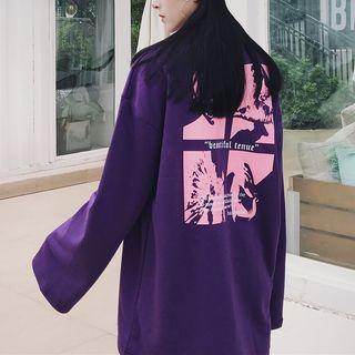 Print Loose Fit Pullover