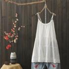 Open Back Camisole Top White - One Size