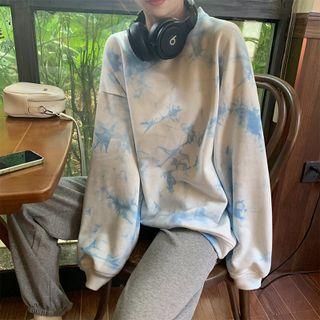 Round Neck Tie-dye Sweatshirt