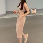 Set: Tube Top + High-waist Skirt As Shown In Figure - One Size
