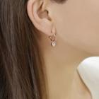 Swarovski Crystal Pendant Hoop Earrings