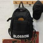 Letter Oxford Backpack Black - One Size
