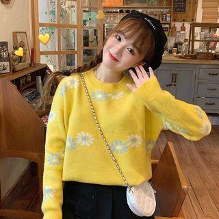 Floral Loose-fit Sweater