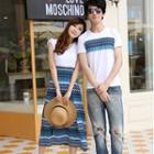 Couple Matching Chevron T-shirt / Midi Dress