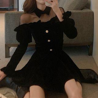 Set: Blouse + Mini A-line Skirt