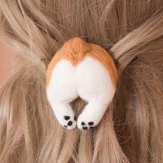Puppy-back Wool Felt Hair Clip