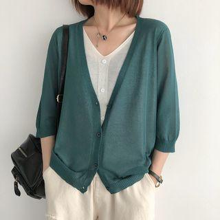 Mock Two-piece Light Cardigan