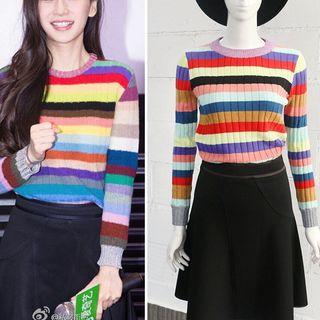 Striped Sweater / A-line Skirt