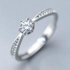 925 Sterling Silver Rhinestone Ring 1 Pc - Silver - One Size