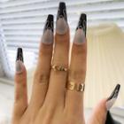 Set Of 2: Moon & Star Alloy Ring (various Designs)