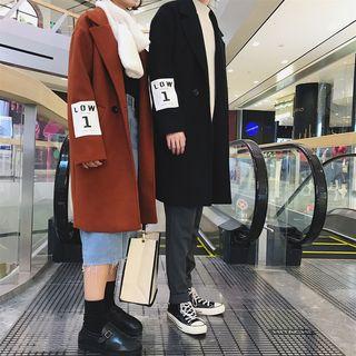 Couple Matching Lettering Print Bomber Jacket