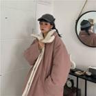 Reversible Fleece Snap Button Coat