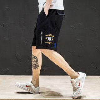 Tiger Print Cargo Shorts