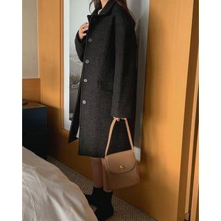 Boucl  Woolen Mac Coat