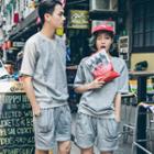 Couple Matching Set: Short-sleeve T-shirt + Shorts