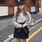 Color-block Loose-fit Sweatshirt / Color-block Skirt