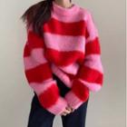 Striped Sweater Pink & Red - One Size