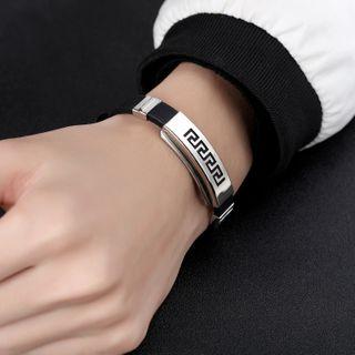 Stainless Steel Silicone Bracelet 1246 - Bracelet - One Size